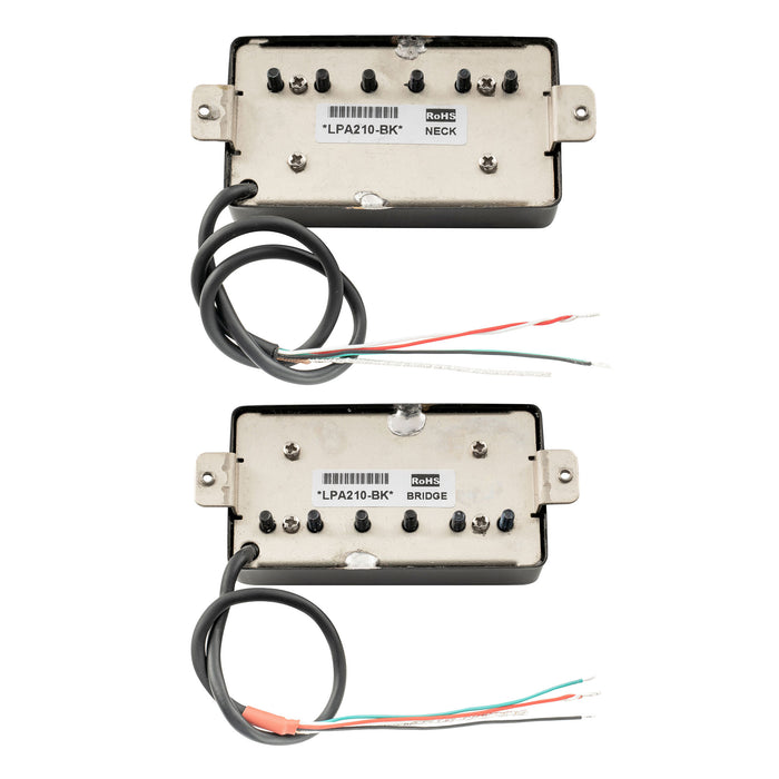 Artec LPA210 Alnico 5 Covered Standard Humbucker Neck Bridge Pickups Set for LP Style Electric Guitar