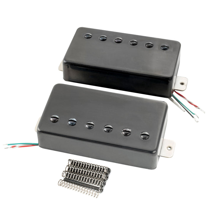 artec lpa210 alnico 5 covered standard humbucker neck bridge pickups set for lp style electric guitar mx2971bkmx2972bk details