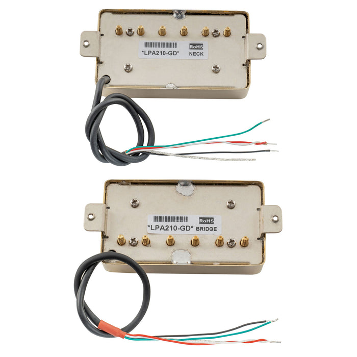 Artec LPA210 Alnico 5 Covered Standard Humbucker Neck Bridge Pickups Set for LP Style Electric Guitar