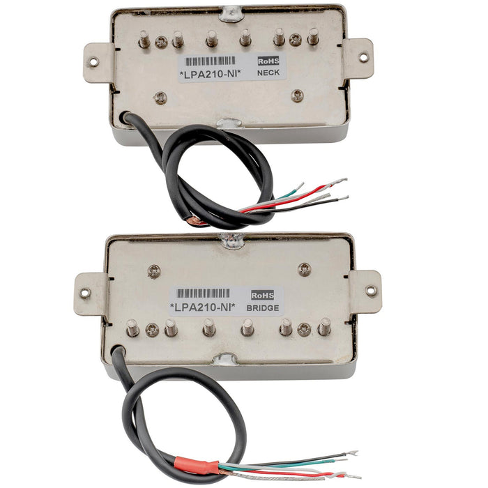 Artec LPA210 Alnico 5 Covered Standard Humbucker Neck Bridge Pickups Set for LP Style Electric Guitar