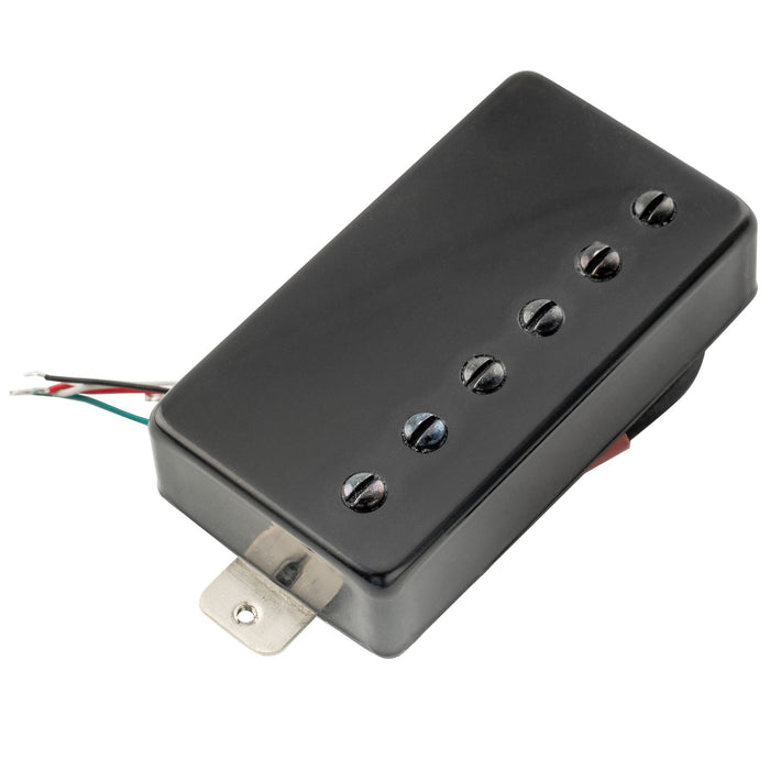 artec lpa210 alnico 5 covered standard humbucker bridge pickup 16 8k for lp style electric guitar mx2972bk