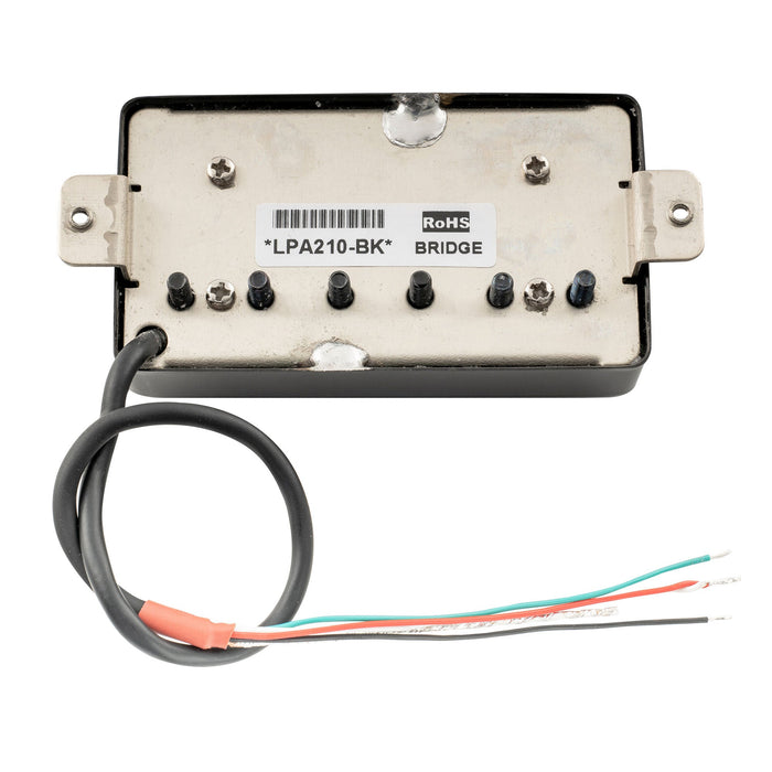Part of artec lpa210 alnico 5 covered standard humbucker bridge pickup 16 8k for lp style electric guitar mx2972bk