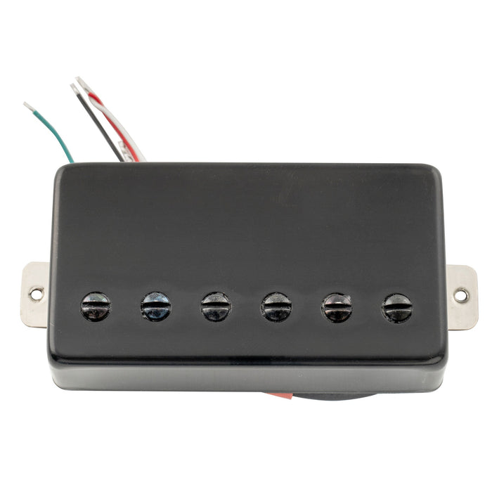 detail of artec lpa210 alnico 5 covered standard humbucker bridge pickup 16 8k for lp style electric guitar mx2972bk