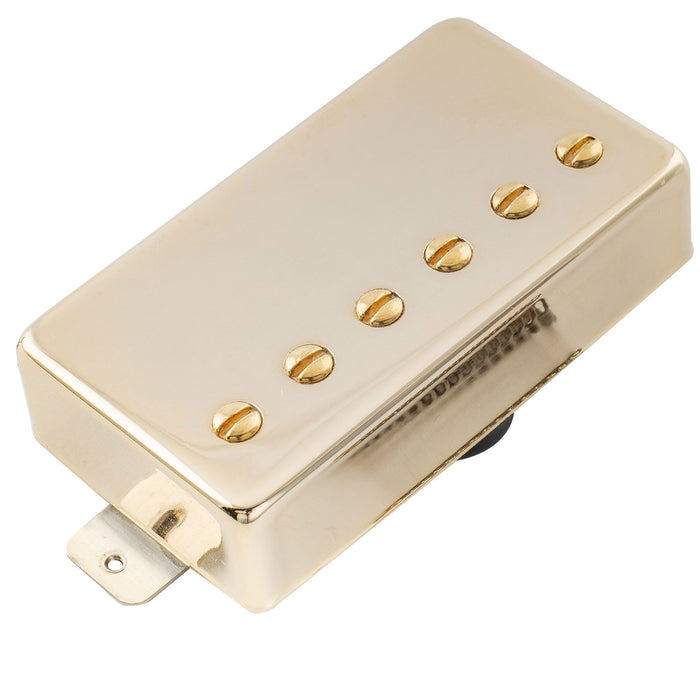 artec lpa210 alnico 5 covered standard humbucker bridge pickup 16 8k for lp style electric guitar mx2972bk, gold