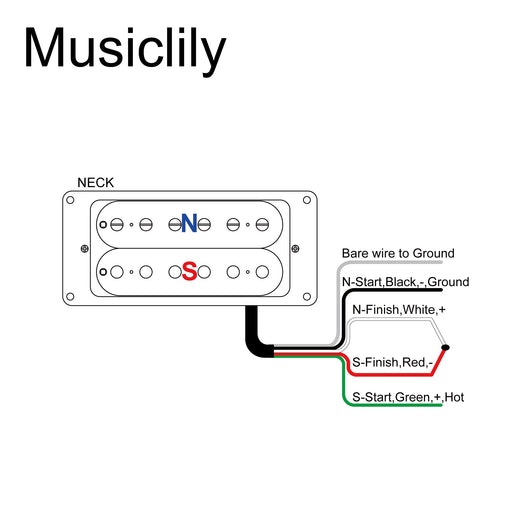 Size of artec hba115 alnico 5 uncovered standard humbucker electric guitar neck pickup 8 4k mx2973bk