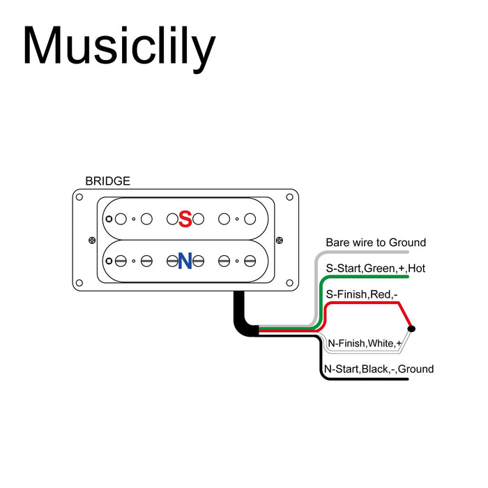 Size of artec hba115 alnico 5 uncovered standard humbucker electric guitar bridge pickup 16 8k mx2974bk