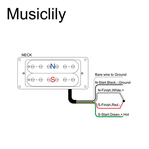 Size of artec hbba tbn alnico 5 uncovered standard humbucker electric guitar neck pickup 8 4k mx2975bk