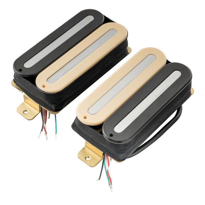 artec hxtn super power rail blade ceramic humbucker electric guitar neck bridge pickups set mx2977bkmx2978bk, Zebra