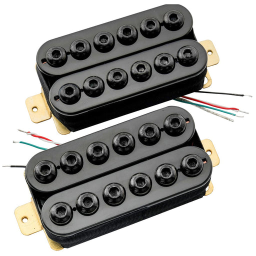 artec hivb invader style uncovered adjustable hexagonal poles ceramic humbucker electric guitar neck bridge pickups set mx2979bkmx2980bk
