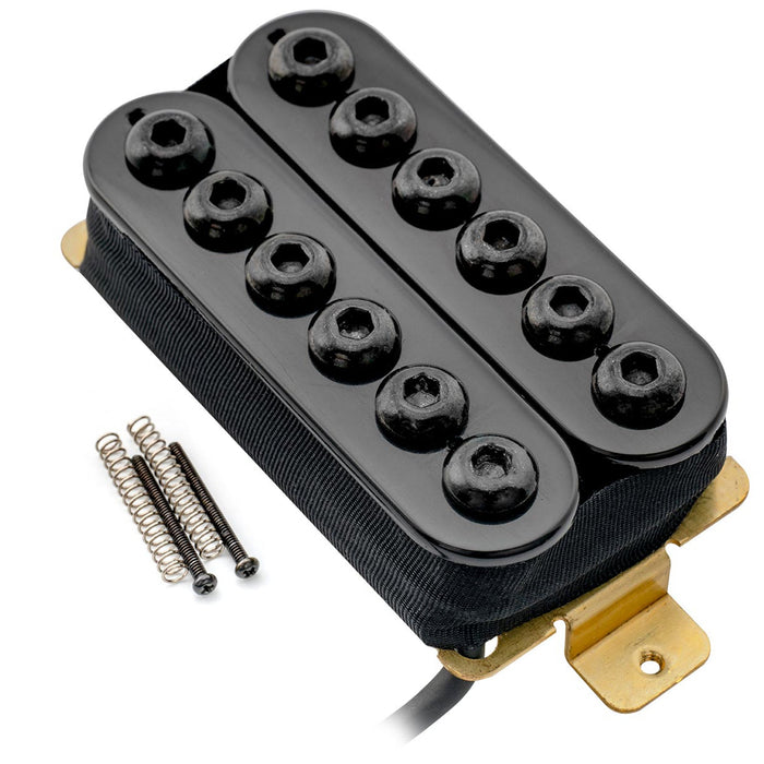 artec hivb invader style uncovered adjustable hexagonal poles ceramic humbucker electric guitar neck pickup 8 4k mx2979bk details