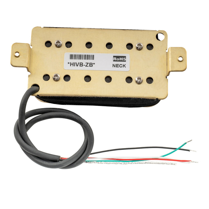 artec hivb invader style uncovered adjustable hexagonal poles ceramic humbucker electric guitar neck pickup 8 4k mx2979bk, Zebra