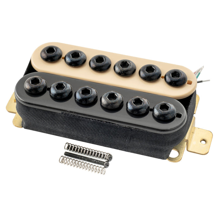 Artec HIVB Invader Style Uncovered Adjustable Hexagonal Poles Ceramic Humbucker Electric Guitar Neck Pickup 8.4K