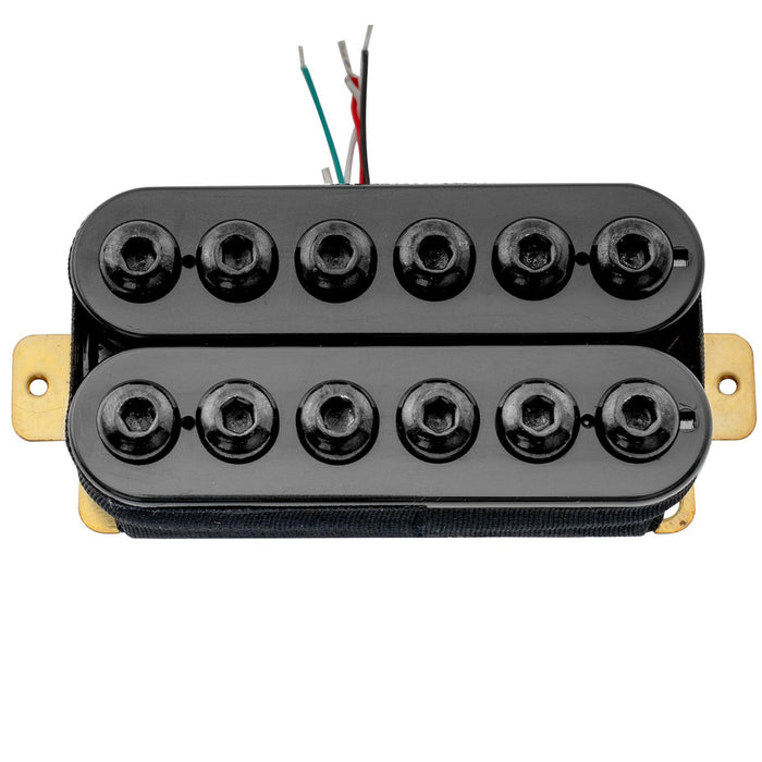 detail of artec hivb invader style uncovered adjustable hexagonal poles ceramic humbucker electric guitar bridge pickup 16 8k mx2980bk
