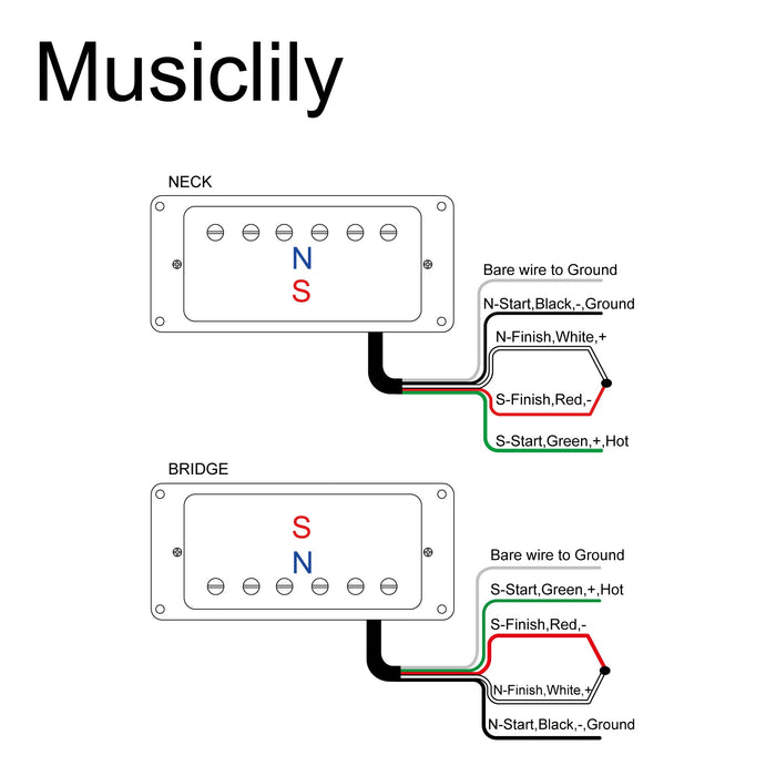 Size of artec vh59a vintage tone covered alnico 5 humbucker neck bridge pickups set for lp style electric guitar mx2981crmx2982cr