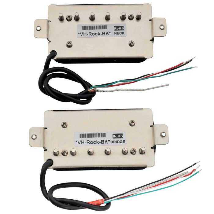 Part of artec vh rock a alnico 5 uncovered humbucker electric guitar neck bridge pickups set mx2983bkmx2984bk