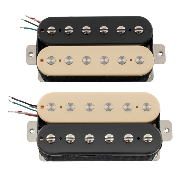 Artec VH-Rock-A アルニコ5 カバーなし ハムバッカーピックアップ ネックブリッジセット エレキギター用 ブラック