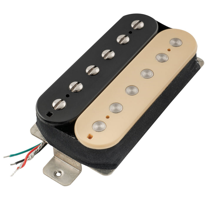 artec vh rock a alnico 5 uncovered humbucker electric guitar neck pickup 8 6k mx2983bk, Zebra