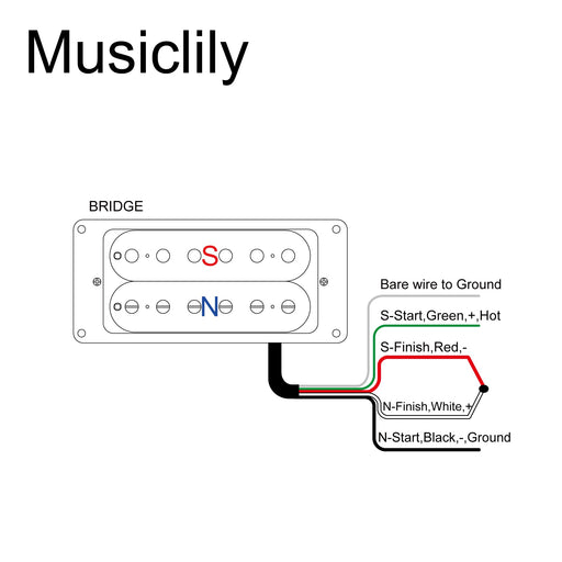 Size of artec vh rock a alnico 5 uncovered humbucker electric guitar bridge pickup 11 6k mx2984bk