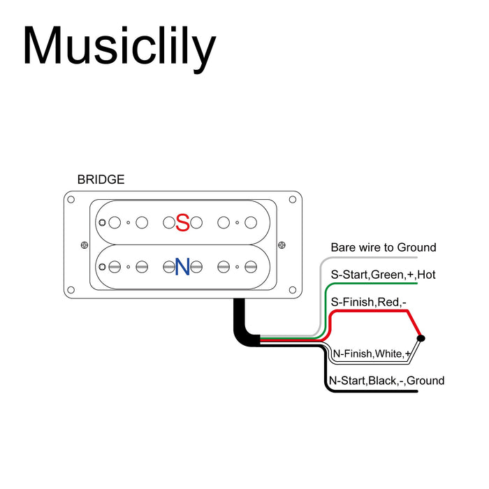 Size of artec vh rock a alnico 5 uncovered humbucker electric guitar bridge pickup 11 6k mx2984bk