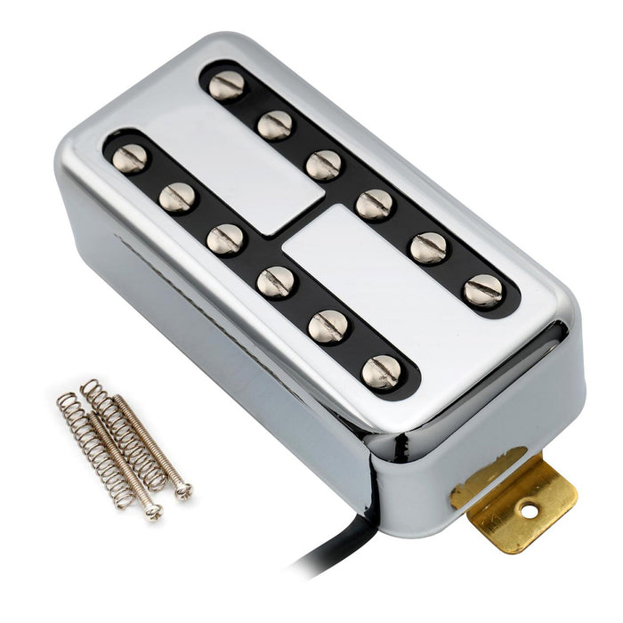 artec tvft a filtertron style alnico 5 humbucker electric guitar neck pickup 5k mx2985cr, gold