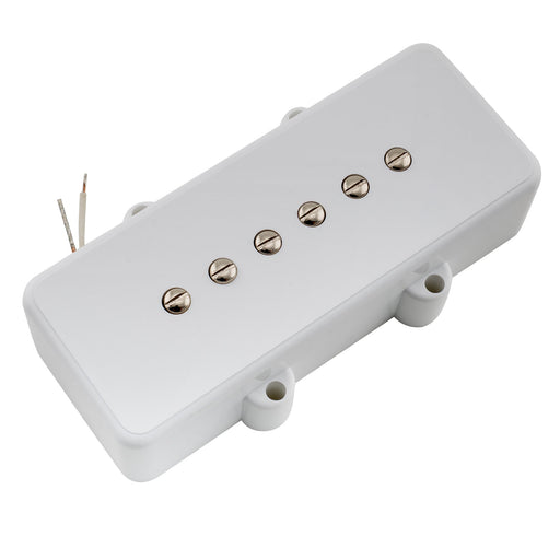 artec alnico 5 single coil neck pickup 8k for jazzmaster style electric guitar white mx2987whp