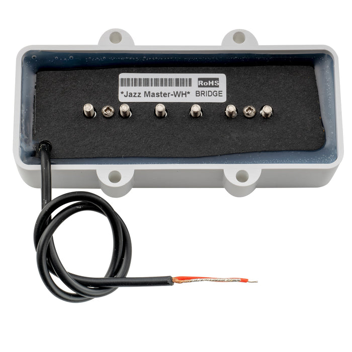 Part of artec alnico 5 single coil bridge pickup 9k for jazzmaster style electric guitar white mx2987whp