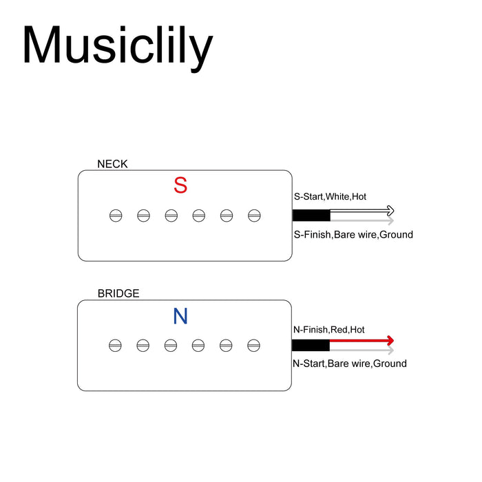 Size of artec asa90 alnico 5 soapbar type p90 single coil pickup electric guitar neck bridge pickups set 7 5k mx2989bkmx2990bk