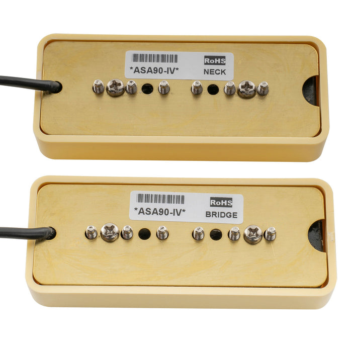 artec asa90 alnico 5 soapbar type p90 single coil pickup electric guitar neck bridge pickups set 7 5k mx2989bkmx2990bk cream