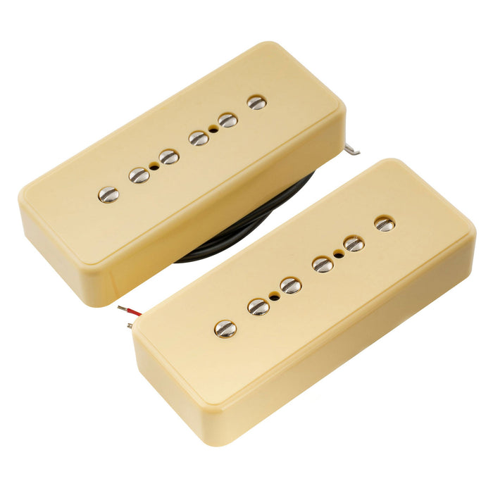 artec asa90 alnico 5 soapbar type p90 single coil pickup electric guitar neck bridge pickups set 7 5k mx2989bkmx2990bk cream