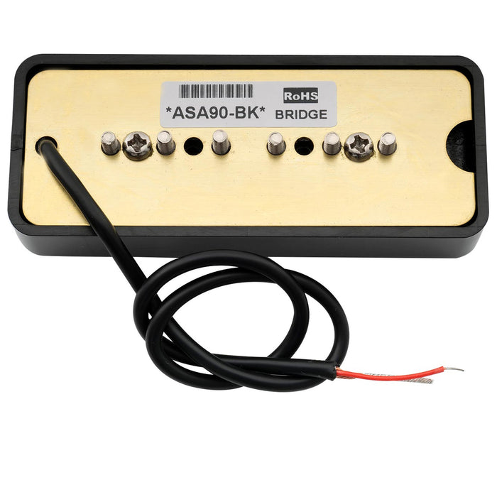 Part of artec asa90 alnico 5 soapbar type p90 single coil pickup electric guitar bridge pickup 7 5k mx2989bkp