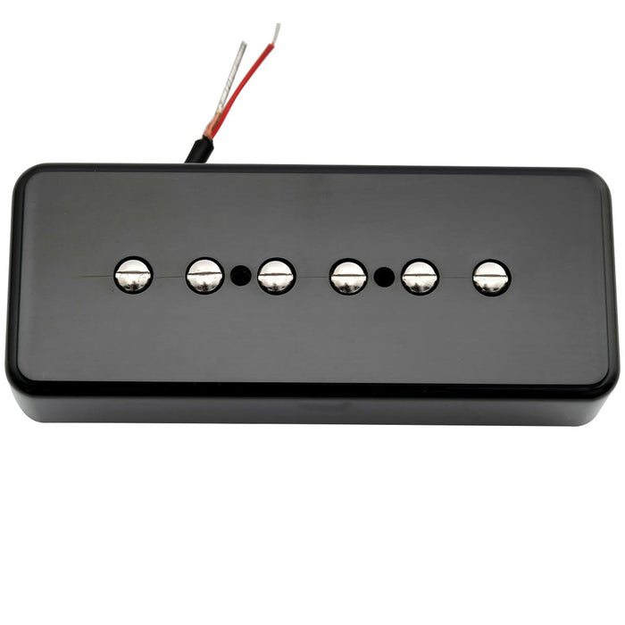 detail of artec asa90 alnico 5 soapbar type p90 single coil pickup electric guitar bridge pickup 7 5k mx2989bkp