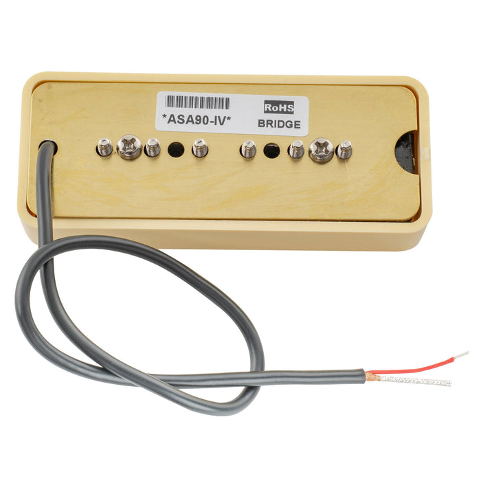 artec asa90 alnico 5 soapbar type p90 single coil pickup electric guitar bridge pickup 7 5k mx2989bkp cream