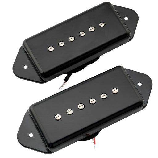 artec asa91 alnico 5 dog ear p90 single coil pickup electric guitar neck bridge pickups set 7 5k mx2991bkmx2992bk