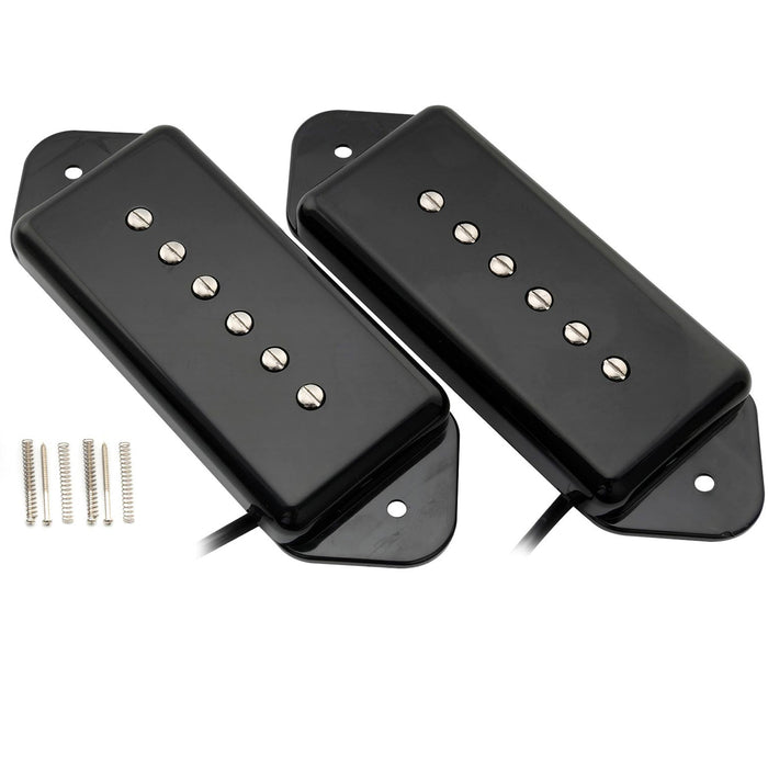 artec asa91 alnico 5 dog ear p90 single coil pickup electric guitar neck bridge pickups set 7 5k mx2991bkmx2992bk details