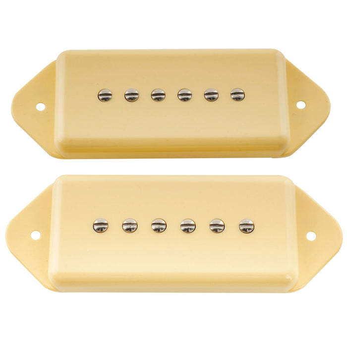 Artec ASA91 Alnico 5 Dog Ear P90 Single Coil Pickup Conjunto de Captadores para Braço e Ponte de Guitarra Elétrica 7.5K