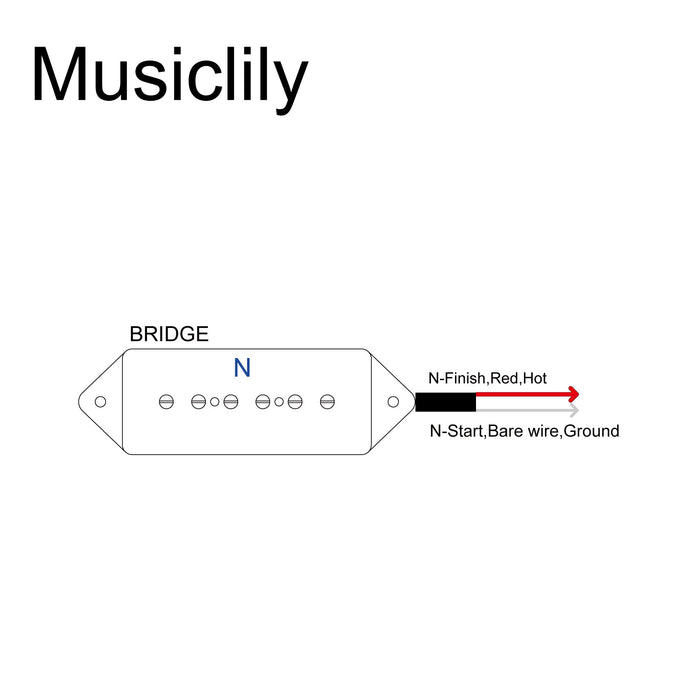 Size of artec asa91 alnico 5 dog ear p90 single coil pickup electric guitar bridge pickup 7 5k mx2991bkp