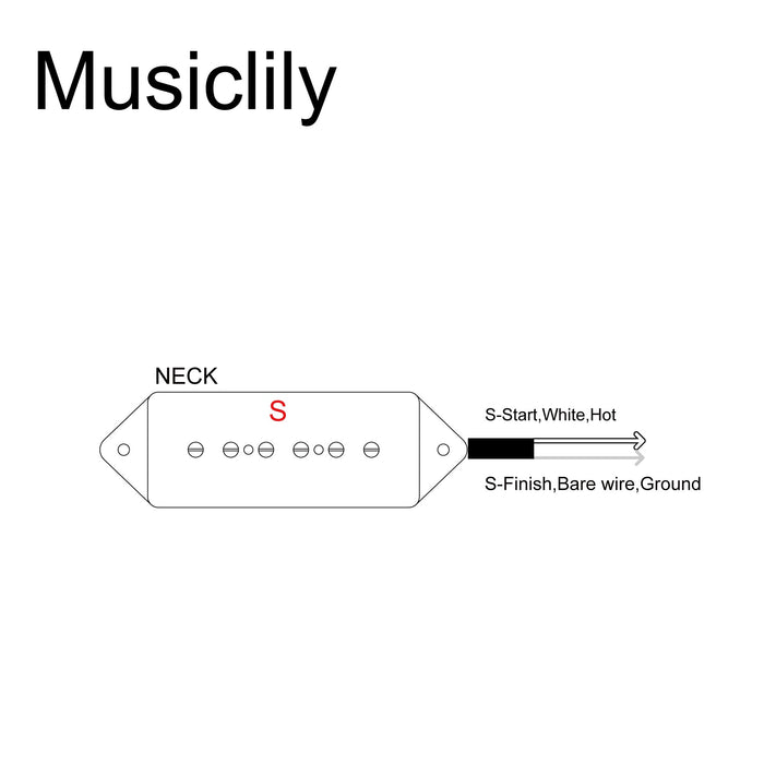 Size of artec asa92 alnico 5 dog ear p90 single coil pickup front pickup 7 5k for es330 casino style electric guitar mx2993cr