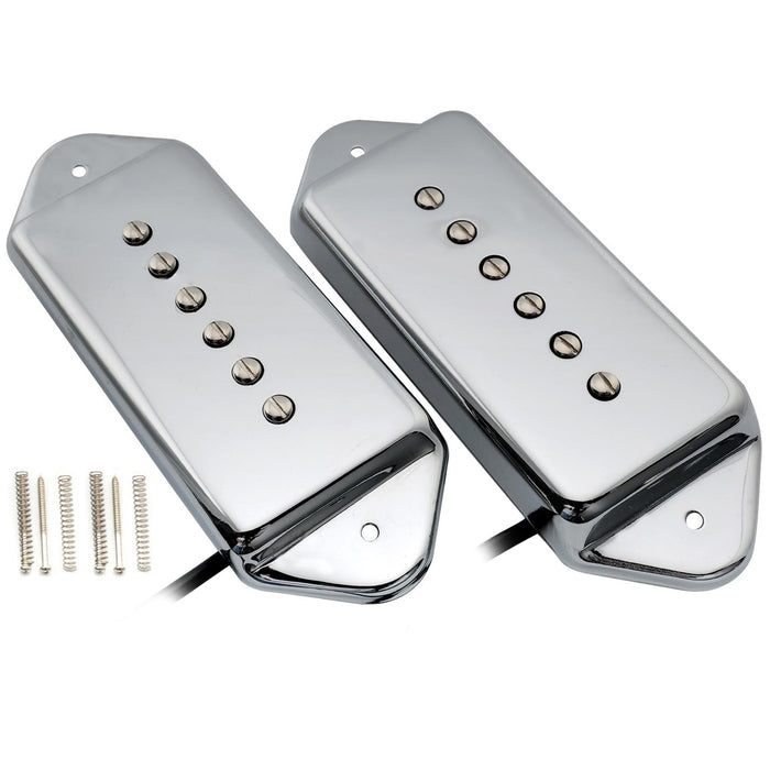 artec asa92 asa93 alnico 5 dog ear p90 single coil pickup front rear pickups set 7 5k for es330 casino style electric guitar mx2993crmx2994cr details