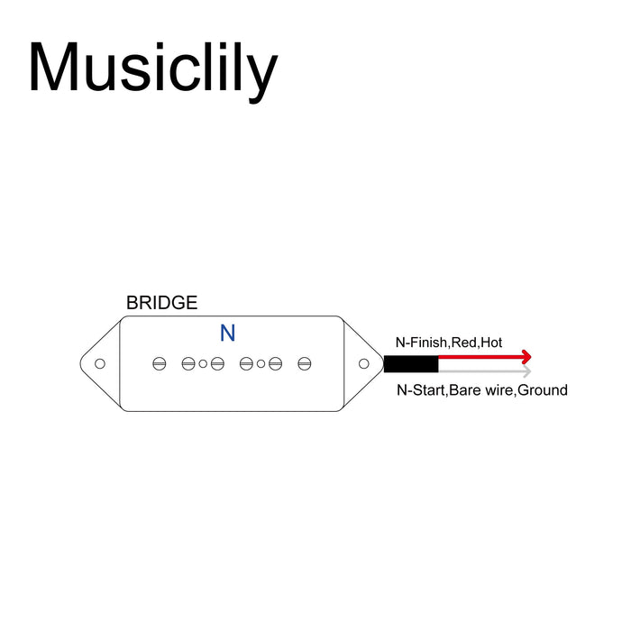 Size of artec asa93 alnico 5 dog ear p90 single coil pickup rear pickup 7 5k for es330 casino style electric guitar mx2994cr