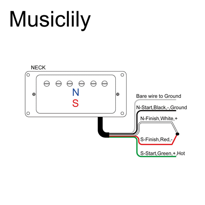 Size of artec mla97 alnico 5 covered mini humbucker electric guitar neck pickup 8 4k mx2995cr