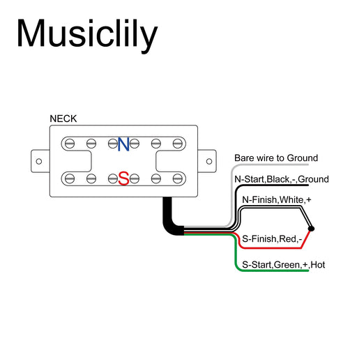 Size of artec mvh6a alnico 5 neo traditional h filtertron style humbucker electric guitar neck pickup 6k mx2997cr
