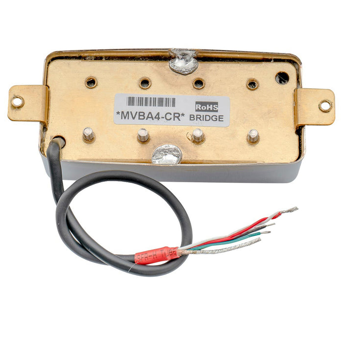 Part of artec mvba4 alnico 5 covered humbucker bridge pickup 8 6k for lp or epi style 4 string electric bass mx3003cr