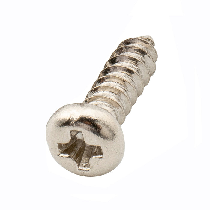 musiclily ultra 2 5x10mm stainless steel pan head mounting screws for acoustic classical electric guitar tuners machine heads mx3031p, nickel