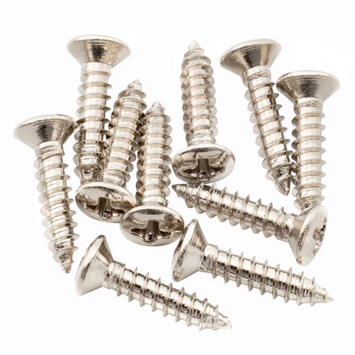 musiclily ultra 2 5x12mm stainless steel countersunk screws for guitar parts wood mounting mx3033 10p
