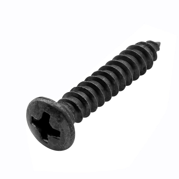 musiclily ultra 2 5x15mm stainless steel countersunk mounting screws for electric guitar bass string guide or pickup ring mx3034p, black