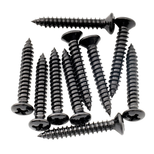 musiclily ultra 2 5 18mm stainless steel countersunk mounting screws for electric guitar bass string guide or pickup ring mx3035 10p
