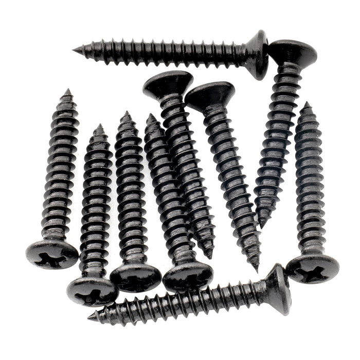 musiclily ultra 2 5 18mm stainless steel countersunk mounting screws for electric guitar bass string guide or pickup ring mx3035 10p