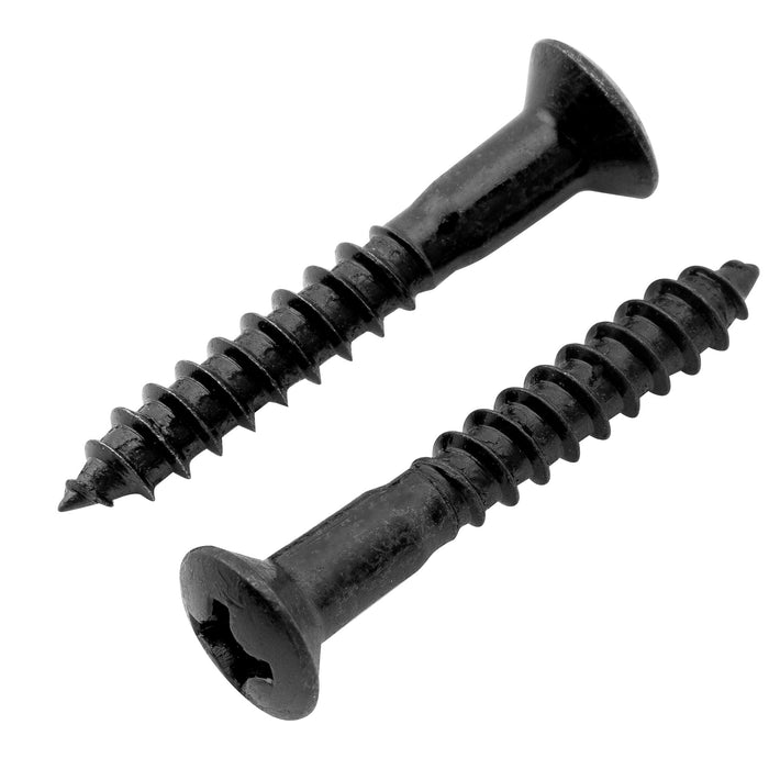 Musiclily Ultra 3.5x25mm Stainless Steel Countersunk Mounting Screws for Electric Guitar Bass Bridge or Strap Button, Set of 6