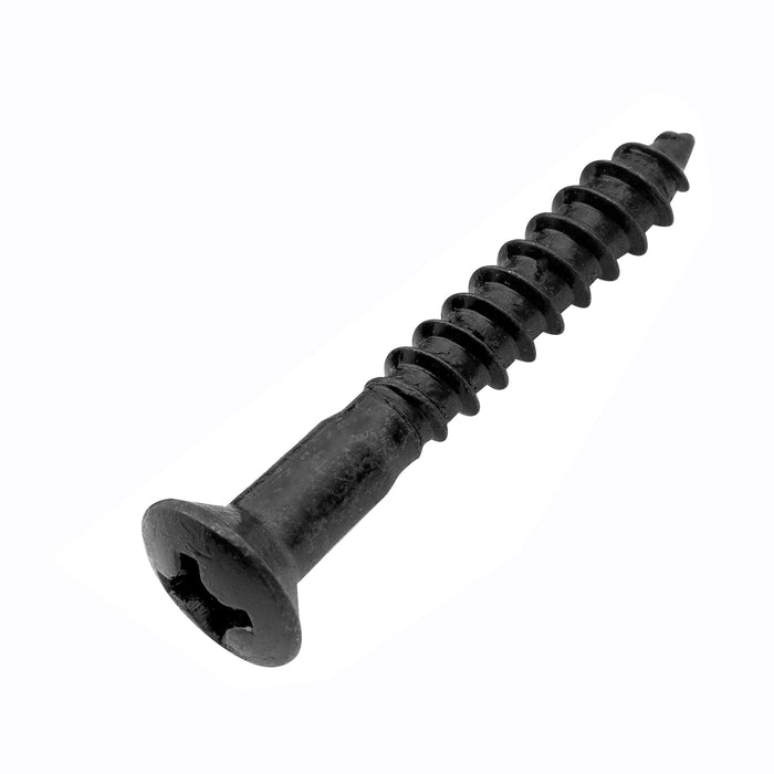 musiclily ultra 3 5 25mm stainless steel countersunk mounting screws for electric guitar bass bridge or strap button mx3036p, black