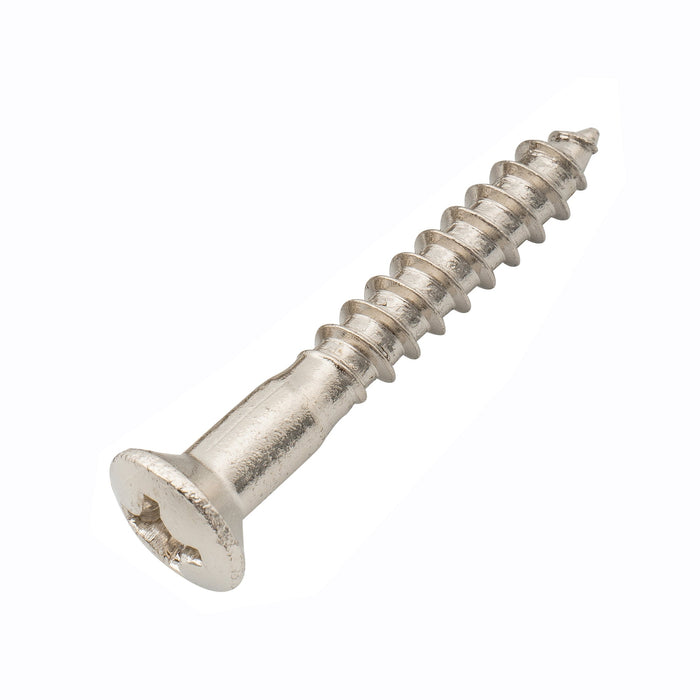 musiclily ultra 3 5 25mm stainless steel countersunk mounting screws for electric guitar bass bridge or strap button mx3036p, nickel